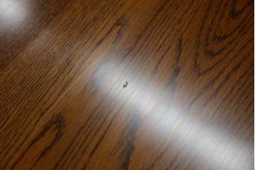 中古　超美品　Oak Village(オークヴィレッジ、オークビレッジ)　杢目の美しさが際立つ片袖机(片袖デスク、ワークデスク、在宅用、在宅ワーク用) (R-082648)
