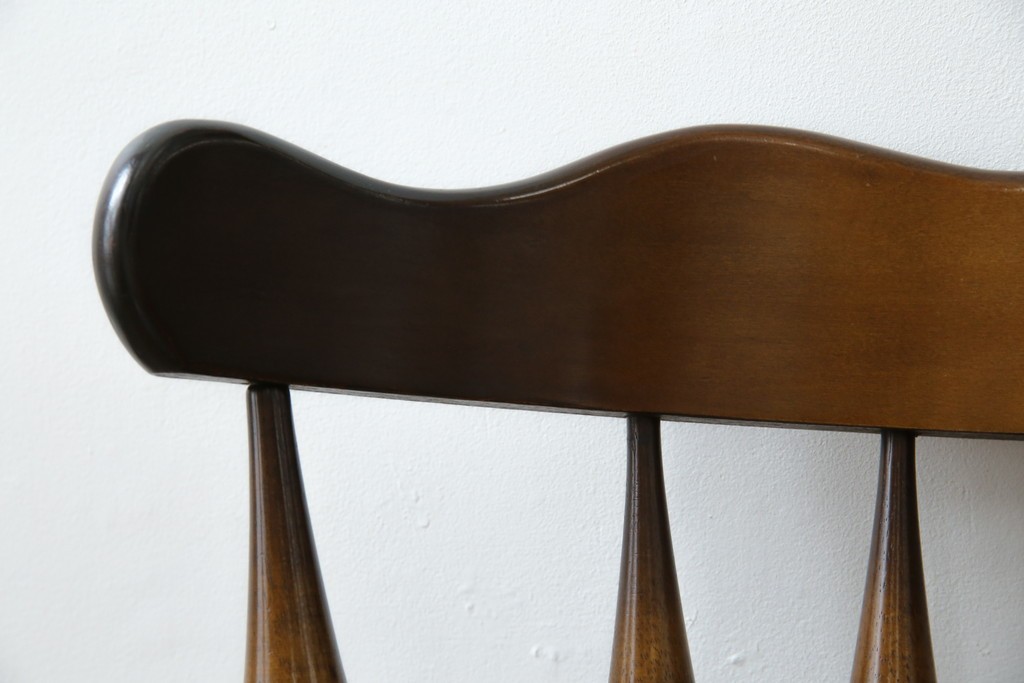 中古　美品　飛騨産業　キツツキマーク　木のぬくもりを感じるダイニングチェア2脚セット　(R-082662)