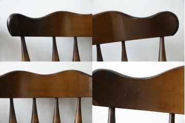 中古　美品　飛騨産業　キツツキマーク　木のぬくもりを感じるダイニングチェア2脚セット　(R-082662)