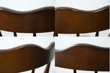 中古　美品　飛騨産業　キツツキマーク　木のぬくもりを感じるダイニングチェア2脚セット　(R-082662)