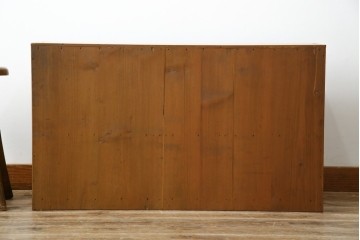 和製アンティーク　レトロデザイン!!　ネームプレート付き　引き出し42杯　たっぷり収納できるチェスト(小物収納、店舗什器、ドロワー、サイドチェスト、引き出し)(R-082666)