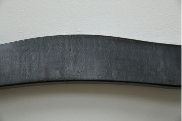 中古　希少な廃番品　北海道民芸家具　HM686　ゆるりと曲線を描くフォルムが魅力的なダイニングチェア(イス、椅子、板座チェア)(R-082669)