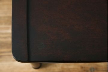 中古　希少な廃番品　北海道民芸家具　HM686　ゆるりと曲線を描くフォルムが魅力的なダイニングチェア(イス、椅子、板座チェア)(R-082669)