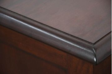 中古　美品　松本民芸家具　C-II型　重厚な造りと優美なボールフットが際立つクラシカルなサイドボード(リビングボード、戸棚、収納棚)(定価約60万5千円)(R-082672)