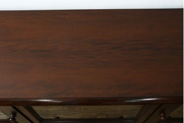 中古　美品　松本民芸家具　C-II型　重厚な造りと優美なボールフットが際立つクラシカルなサイドボード　定価約60万5千円　(R-082672)