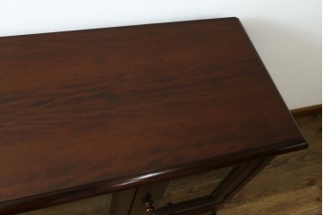 中古　美品　松本民芸家具　C-II型　重厚な造りと優美なボールフットが際立つクラシカルなサイドボード　定価約60万5千円　(R-082672)