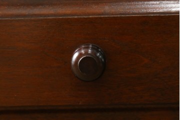中古　美品　松本民芸家具　C-II型　重厚な造りと優美なボールフットが際立つクラシカルなサイドボード　定価約60万5千円　(R-082672)