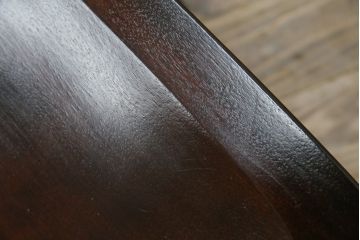 中古　美品　松本民芸家具　#1　クラシカルな安川式スピンドルチェア(ダイニングチェア、板座チェア、椅子、民芸家具)(定価約11万円)(R-082680)