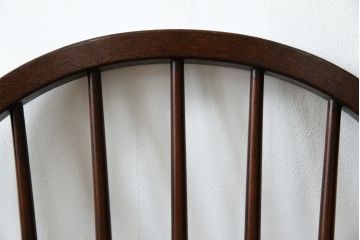 中古　超美品　松本民芸家具　シックな佇まいが魅力的な#72型・リーチチェア(ダイニングチェア、ウィンザーチェア、板座チェア、椅子、ウインザーチェア)(定価約98000円)(R-082684)