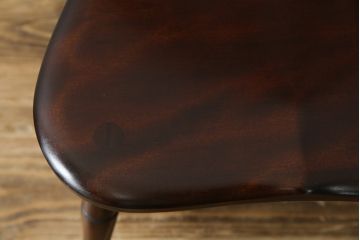 中古　超美品　松本民芸家具　シックな佇まいが魅力的な#72型・リーチチェア(ダイニングチェア、ウィンザーチェア、板座チェア、椅子、ウインザーチェア)(定価約98000円)(R-082684)