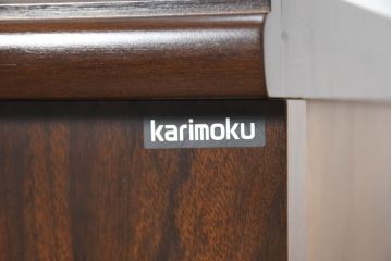 中古　美品　カリモク家具(karimoku)　COLONIAL(コロニアル)シリーズ　HK4007NK　カントリースタイルのお部屋作りにおすすめのおしゃれなサイドボード(ローボード、リビングボード、収納棚、戸棚)(定価約21万円)(R-082687)