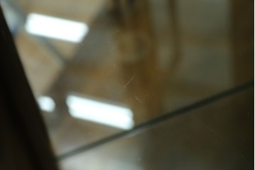 中古　カリモク家具(karimoku)　domani(ドマーニ)　Morganton(モーガントン)　クラシカルモダンデザインの二段重ねコーナーキャビネット　定価約60〜70万円　(R-082688)