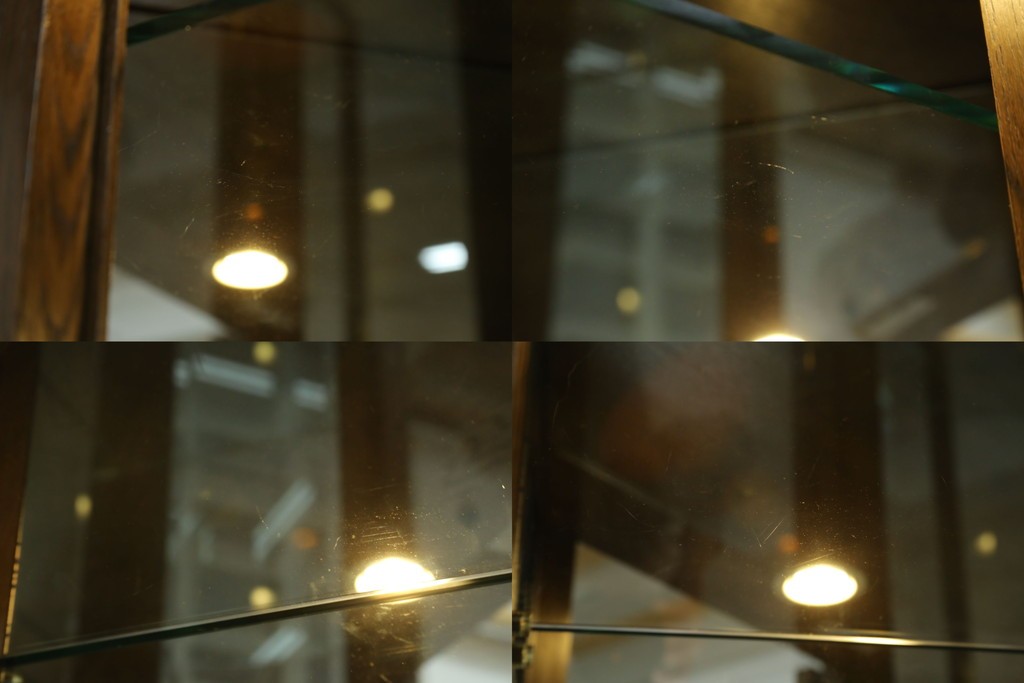 中古　カリモク家具(karimoku)　domani(ドマーニ)　Morganton(モーガントン)　クラシカルモダンデザインの二段重ねコーナーキャビネット　定価約60〜70万円　(R-082688)