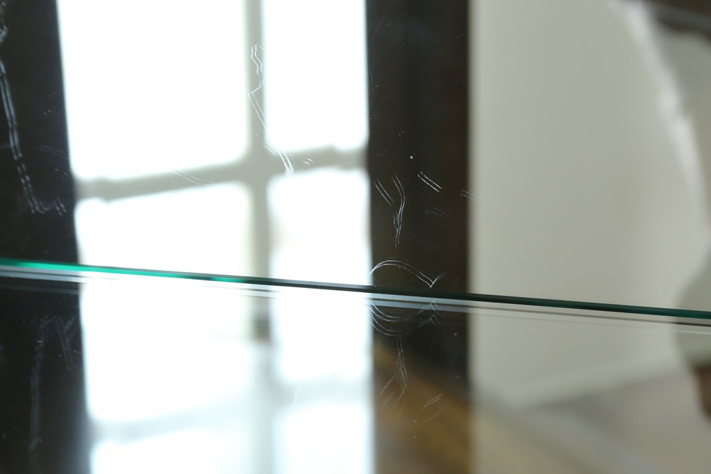 中古　カリモク家具(karimoku)　domani(ドマーニ)　Morganton(モーガントン)　クラシカルモダンデザインの二段重ねコーナーキャビネット　定価約60〜70万円　(R-082688)