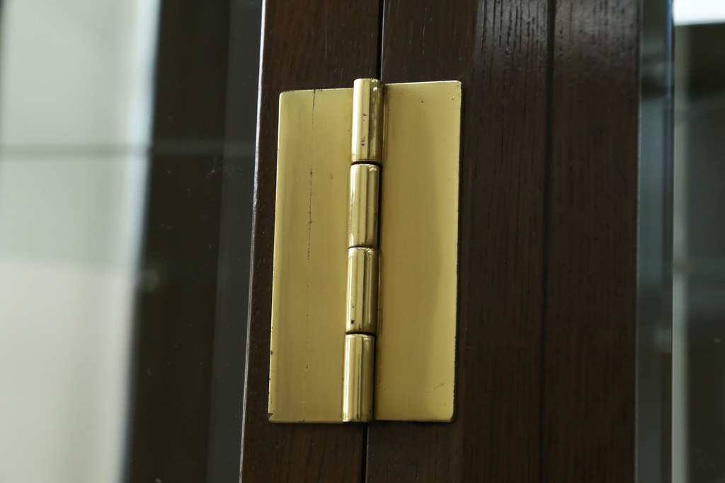 中古　カリモク家具(karimoku)　domani(ドマーニ)　Morganton(モーガントン)　クラシカルモダンデザインの二段重ねコーナーキャビネット　定価約60〜70万円　(R-082688)