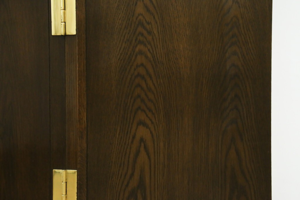 中古　カリモク家具(karimoku)　domani(ドマーニ)　Morganton(モーガントン)　クラシカルモダンデザインの二段重ねコーナーキャビネット　定価約60〜70万円　(R-082688)