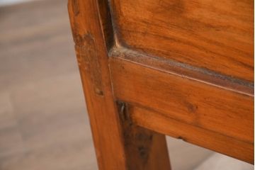 アジアンビンテージ　 李朝家具 　天板に投入口の付いた米櫃型サイドキャビネット(コメビツ、こめびつ、サイドボード、リビングボード、収納棚、戸棚、店舗什器、ヴィンテージ)(R-082690)