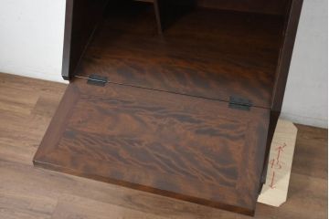 中古　超美品　松本民芸家具　#33A型　コンパクトなライティングビューロー(机、デスク、在宅用、在宅ワーク用、ワークデスク、引き出し)(定価約40万円)(R-082695)