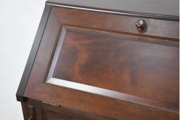 中古　超美品　松本民芸家具　#33A型　コンパクトなライティングビューロー(机、デスク、在宅用、在宅ワーク用、ワークデスク、引き出し)(定価約40万円)(R-082695)