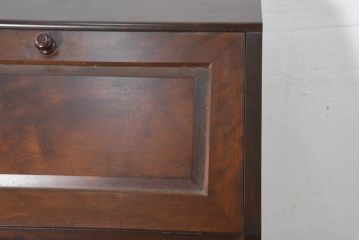 中古　超美品　松本民芸家具　#33A型　コンパクトなライティングビューロー(机、デスク、在宅用、在宅ワーク用、ワークデスク、引き出し)(定価約40万円)(R-082695)