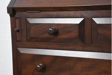 中古　超美品　松本民芸家具　#33A型　コンパクトなライティングビューロー(机、デスク、在宅用、在宅ワーク用、ワークデスク、引き出し)(定価約40万円)(R-082695)