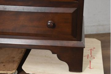 中古　超美品　松本民芸家具　#33A型　コンパクトなライティングビューロー(机、デスク、在宅用、在宅ワーク用、ワークデスク、引き出し)(定価約40万円)(R-082695)