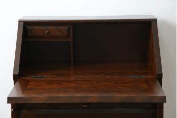 中古　超美品　松本民芸家具　#33A型　コンパクトなライティングビューロー(机、デスク、在宅用、在宅ワーク用、ワークデスク、引き出し)(定価約40万円)(R-082695)