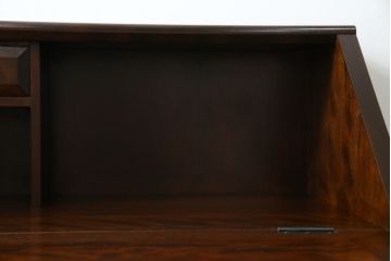 中古　超美品　松本民芸家具　#33A型　コンパクトなライティングビューロー(机、デスク、在宅用、在宅ワーク用、ワークデスク、引き出し)(定価約40万円)(R-082695)