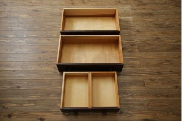 中古　超美品　松本民芸家具　#33A型　コンパクトなライティングビューロー(机、デスク、在宅用、在宅ワーク用、ワークデスク、引き出し)(定価約40万円)(R-082695)