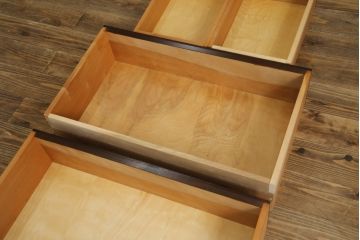 中古　超美品　松本民芸家具　#33A型　コンパクトなライティングビューロー(机、デスク、在宅用、在宅ワーク用、ワークデスク、引き出し)(定価約40万円)(R-082695)