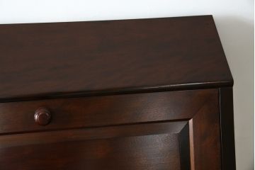 中古　超美品　松本民芸家具　#33A型　コンパクトなライティングビューロー(机、デスク、在宅用、在宅ワーク用、ワークデスク、引き出し)(定価約40万円)(R-082695)