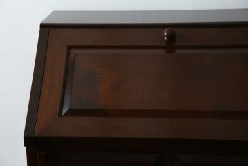 中古　超美品　松本民芸家具　#33A型　コンパクトなライティングビューロー(机、デスク、在宅用、在宅ワーク用、ワークデスク、引き出し)(定価約40万円)(R-082695)