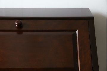 中古　超美品　松本民芸家具　#33A型　コンパクトなライティングビューロー(机、デスク、在宅用、在宅ワーク用、ワークデスク、引き出し)(定価約40万円)(R-082695)