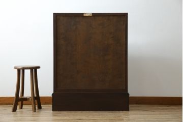 中古　超美品　松本民芸家具　#33A型　コンパクトなライティングビューロー(机、デスク、在宅用、在宅ワーク用、ワークデスク、引き出し)(定価約40万円)(R-082695)