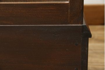 中古　超美品　松本民芸家具　#33A型　コンパクトなライティングビューロー(机、デスク、在宅用、在宅ワーク用、ワークデスク、引き出し)(定価約40万円)(R-082695)