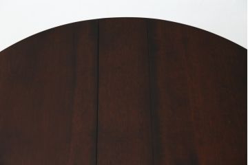 中古　美品　松本民芸家具　脚のデザインがシックな#13型T・Fバタフライ卓(バタフライテーブル、サイドテーブル、ラウンドテーブル、丸テーブル、ドロップリーフテーブル、カフェテーブル、コーヒーテーブル)(定価約18万円)(R-082697)