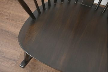 中古　美品　激レア　ERCOL(アーコール)　フラワーバッグ　Latimer(ラティマー)　美しい曲げ木と高背のデザインが特徴のロッキングチェア(ラティマーチェア、チェアメーカーズチェア、Chairmakers Chair、アームチェア、揺り椅子、イス、椅子、英国)(R-082698)