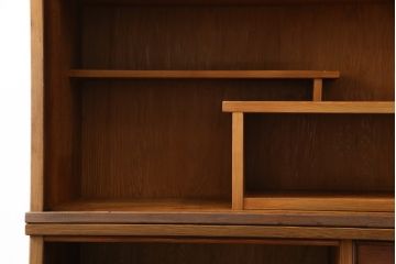 和製ビンテージ　美品　屋久杉　優しい色合いと杢目が魅力的な茶箪笥(茶タンス、収納棚、戸棚、茶棚、飾り棚、キャビネット、ヴィンテージ)(R-082701)