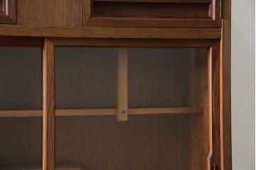 和製ビンテージ　美品　屋久杉　優しい色合いと杢目が魅力的な茶箪笥(茶タンス、収納棚、戸棚、茶棚、飾り棚、キャビネット、ヴィンテージ)(R-082701)