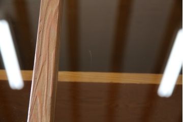 和製ビンテージ　美品　屋久杉　優しい色合いと杢目が魅力的な茶箪笥(茶タンス、収納棚、戸棚、茶棚、飾り棚、キャビネット、ヴィンテージ)(R-082701)