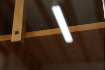 和製ビンテージ　美品　屋久杉　優しい色合いと杢目が魅力的な茶箪笥(茶タンス、収納棚、戸棚、茶棚、飾り棚、キャビネット、ヴィンテージ)(R-082701)