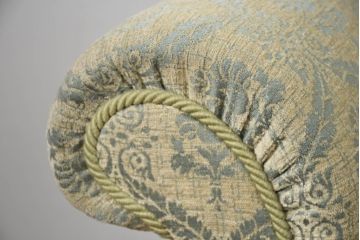 中古　美品!!　イギリス　高級品!!　英国高級家具ブランド　Art forma(アートフォーマ)　キャスター付き!上品なファブリックが魅力的な3人掛けソファ(トリプルソファ、三人掛け、3P、英国)(定価約65万円)(R-082707)