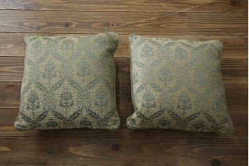 中古　美品!!　イギリス　高級品!!　英国高級家具ブランド　Art forma(アートフォーマ)　キャスター付き!上品なファブリックが魅力的な3人掛けソファ(トリプルソファ、三人掛け、3P、英国)(定価約65万円)(R-082707)