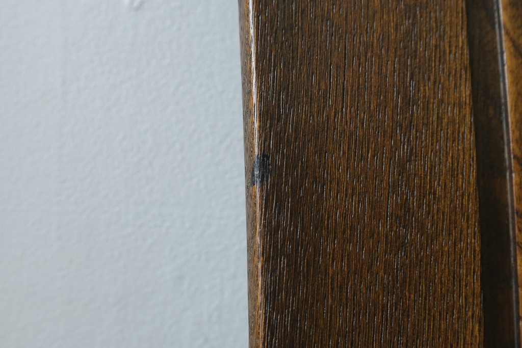 中古　美品　希少な廃番品!!　カリモク家具(karimoku)　ナラ(楢)材　持ち手付き　和モダンなハイバックチェア4脚セット　(R-082709)