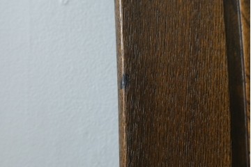 中古　美品　希少な廃番品!!　カリモク家具(karimoku)　ナラ(楢)材　持ち手付き　和モダンなハイバックチェア4脚セット　(R-082709)