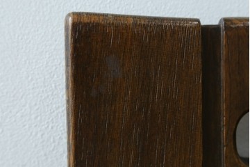 中古　美品　希少な廃番品!!　カリモク家具(karimoku)　ナラ(楢)材　持ち手付き　和モダンなハイバックチェア4脚セット　(R-082709)