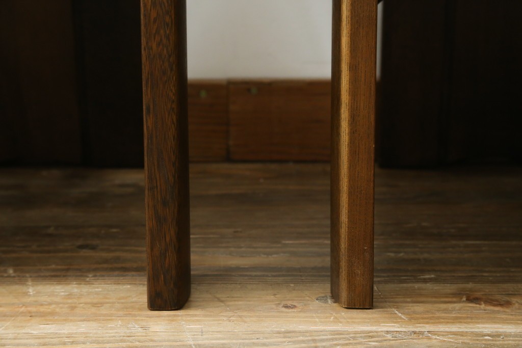 中古　美品　希少な廃番品!!　カリモク家具(karimoku)　ナラ(楢)材　持ち手付き　和モダンなハイバックチェア4脚セット　(R-082709)