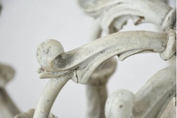 フランスアンティーク　南仏の大邸宅品　美しい木彫刻が素敵!!大振りでシャービックなキャンドルシャンデリア(天井照明、吊り下げ照明、ペンダントライト、蝋燭型、キャンドル型)(R-082712)