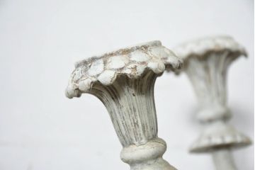 フランスアンティーク　南仏の大邸宅品　美しい木彫刻が素敵!!大振りでシャービックなキャンドルシャンデリア(天井照明、吊り下げ照明、ペンダントライト、蝋燭型、キャンドル型)(R-082712)