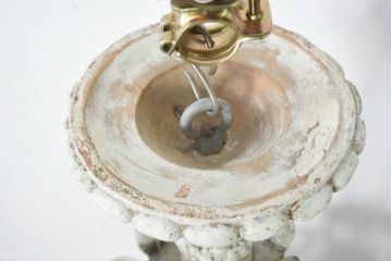 フランスアンティーク　南仏の大邸宅品　美しい木彫刻が素敵!!大振りでシャービックなキャンドルシャンデリア(天井照明、吊り下げ照明、ペンダントライト、蝋燭型、キャンドル型)(R-082712)